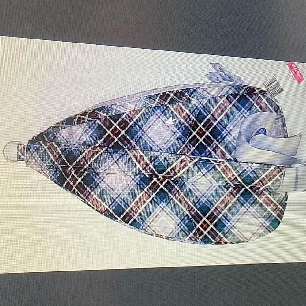 Vera Bradley Essential Sling Backpack Snowy Plaid NWT